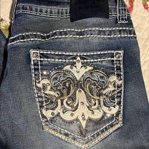 Embellished Blue Jeans